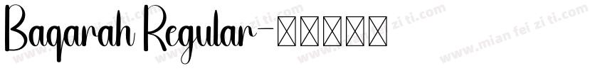 Baqarah Regular字体转换